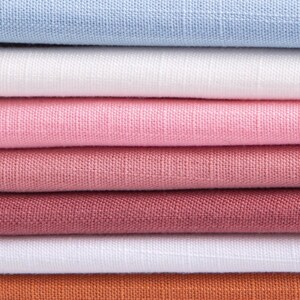 Light Weight Linen Fabric, Thick 0.4mm Linen Fabric, Linen Fabric By The Half Yard, 220g/m Linen Fabric, Summer Soft Breathable Linen Fabric