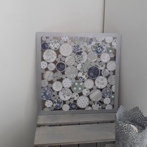 Scrapbooking frame, liberty frame, spring frame, original frame, gift idea, romantic frame, floral frame, original frame
