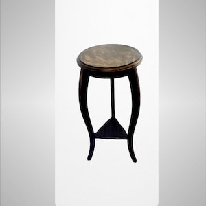 Old pedestal table, old bedside table, vintage furniture, vintage bedside table, end table, side furniture