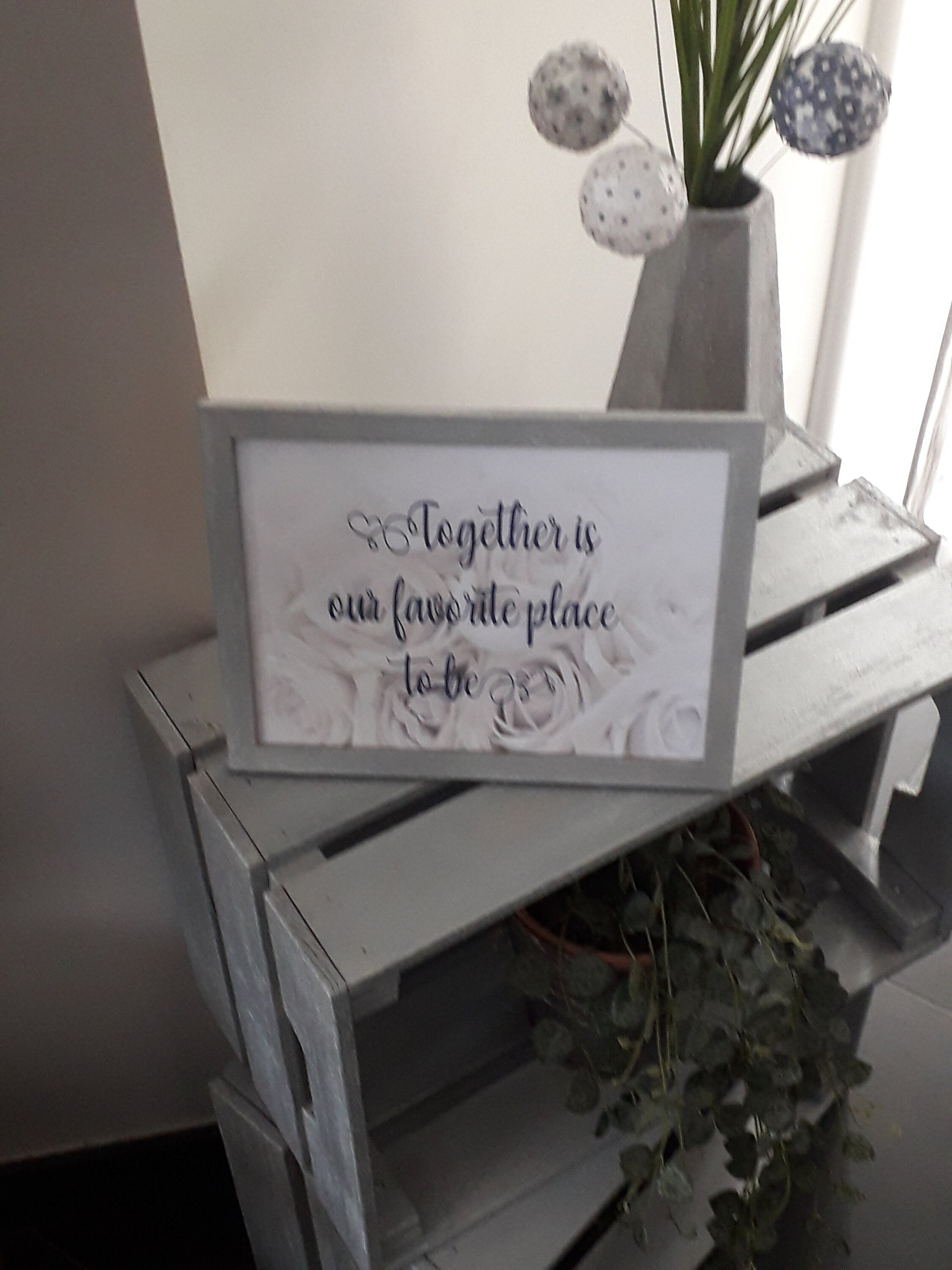 Cadre Déco Romantique, Cadre Bonheur, Citation, Affiche Mariage, Shabby Chic, Amour