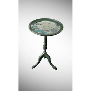 Old pedestal table, old bedside table, vintage furniture, vintage bedside table, end table, side furniture