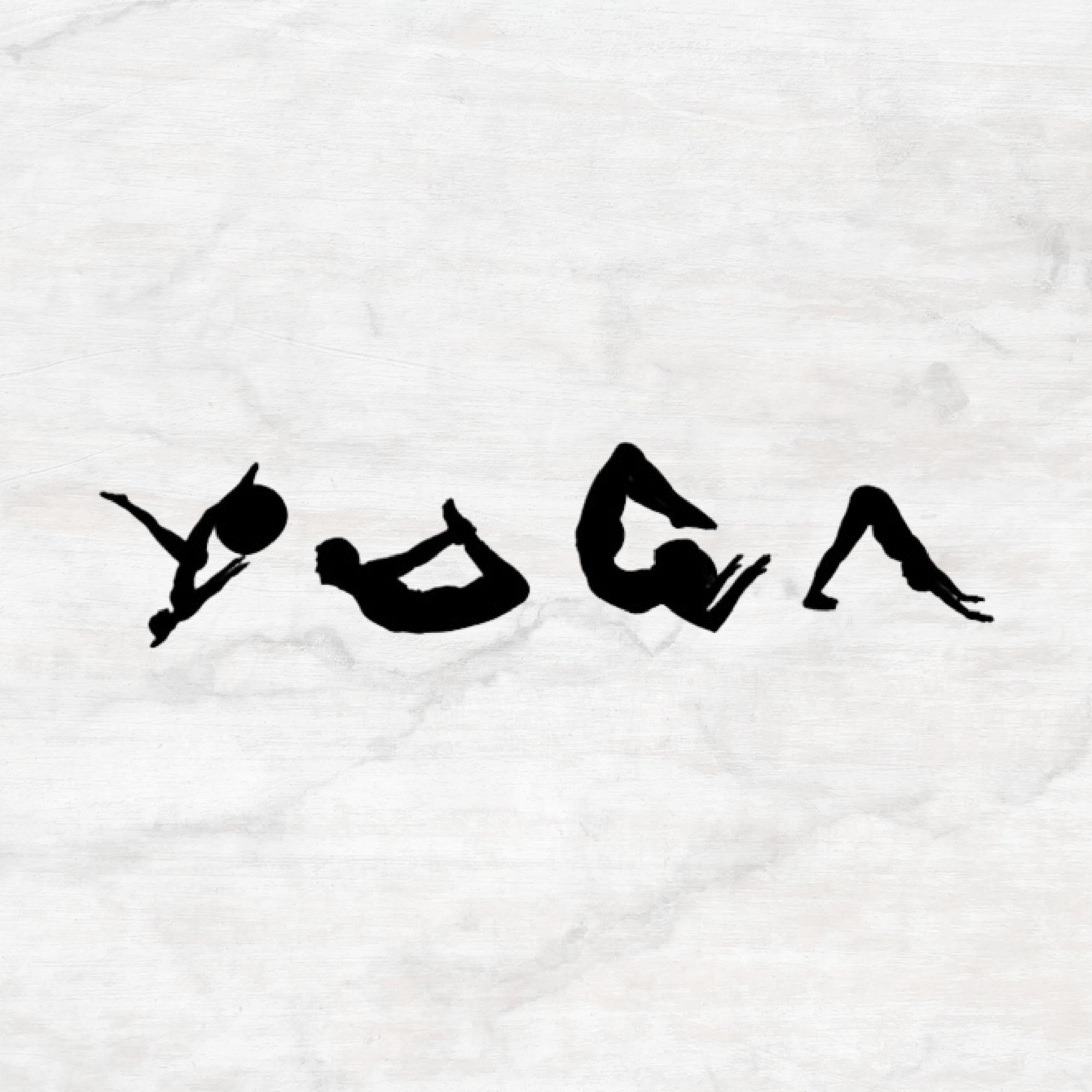 Yoga Poses Vinyl Decal Yoga Decal Car Decal Workout Decal Etsy UK