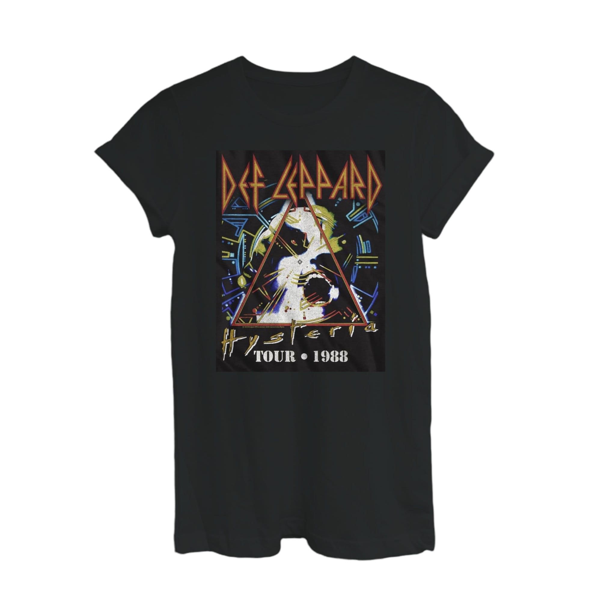 Def Leppard T-Shirt, Hysteria 1988 Tour T-Shirt, 80s Rock Band Music T-Shirt.