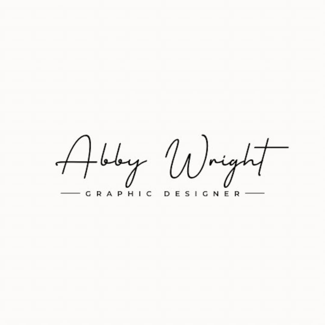 Minimalist Black and White Logo Template - Etsy