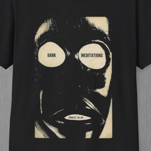MEDITATION soft shirt - vintage punk grunge satanic stencil alternative alt streetwear y2k shirt