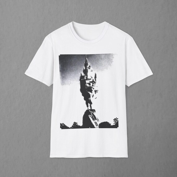 Castle With Legs Softstyle Shirt: Renaissance Gothic Design