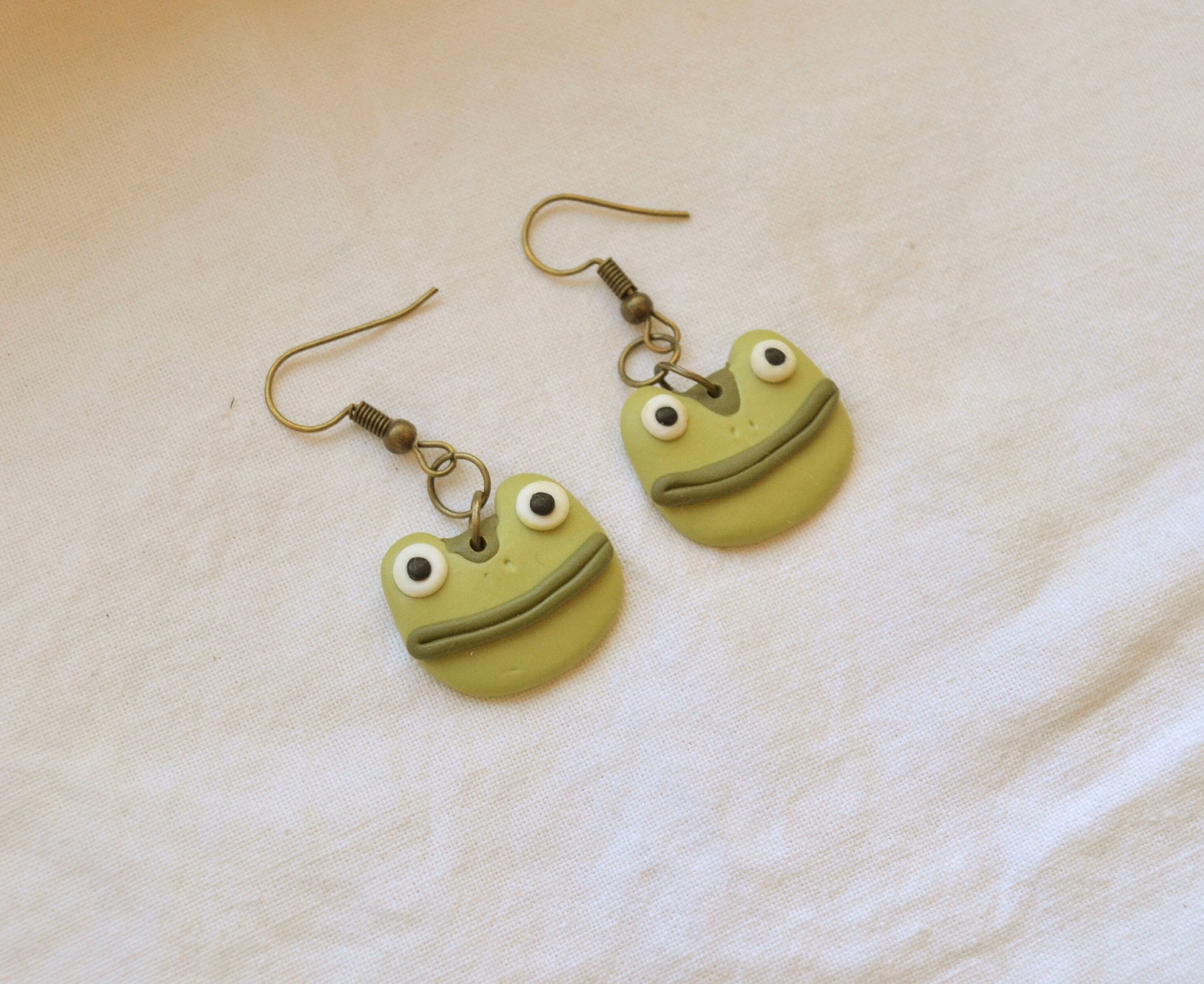 Cute frog otgw EarringsPolymer Clay EarringsFunky Etsy
