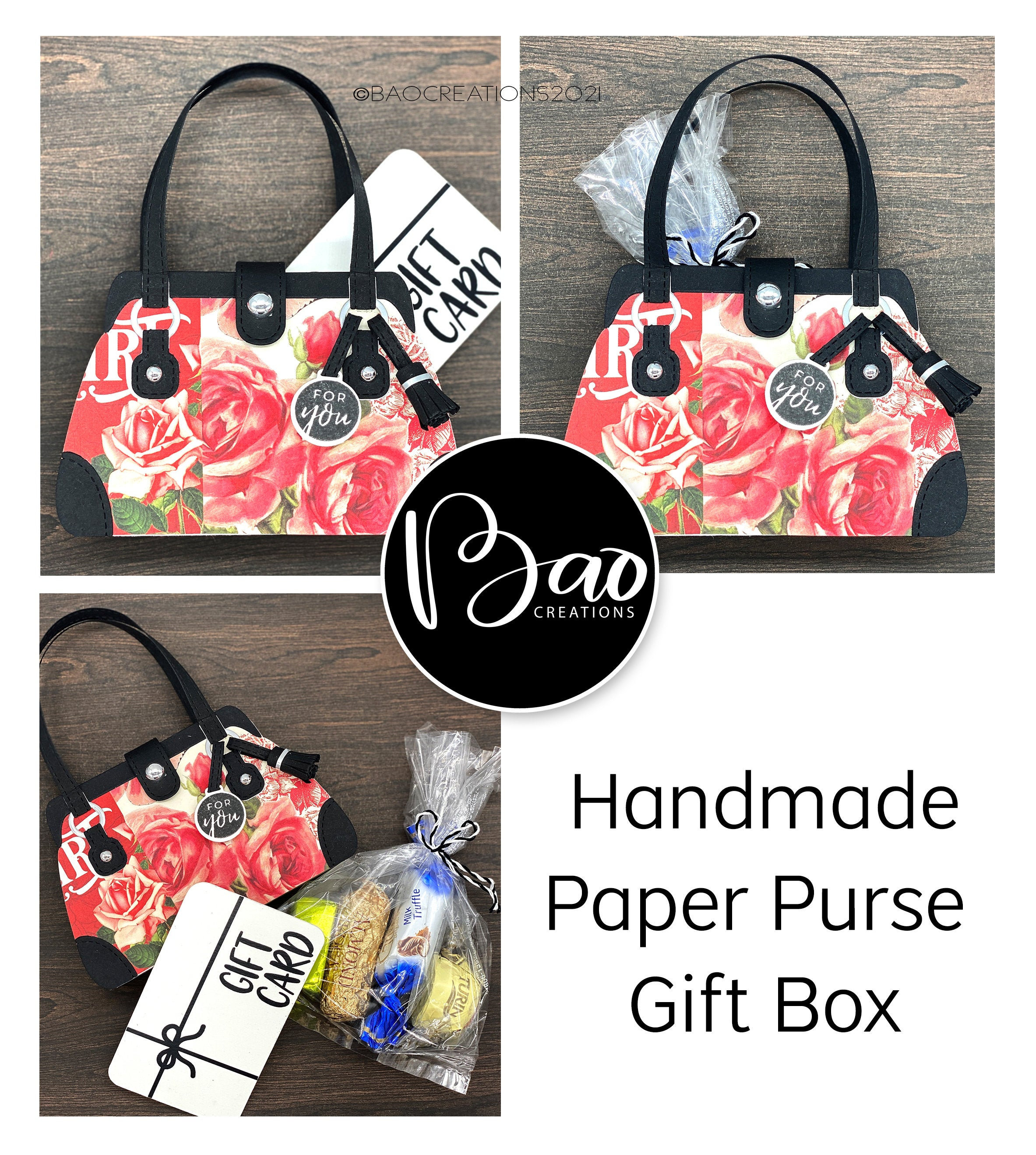 Handmade Paper Purse Gift Box Etsy