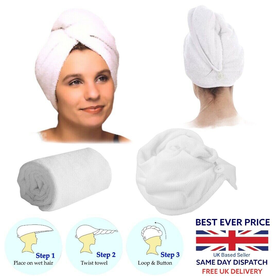 Quick Hair Drying Towels Microfibre Hair Wrap Super Absorbent Etsy