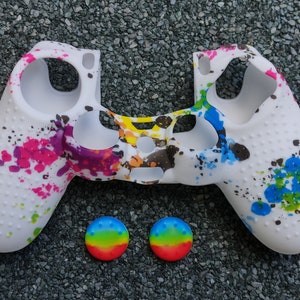 PS4 Controller Skin Zachte siliconengel rubberen hoes voor SONY Playstation 4.