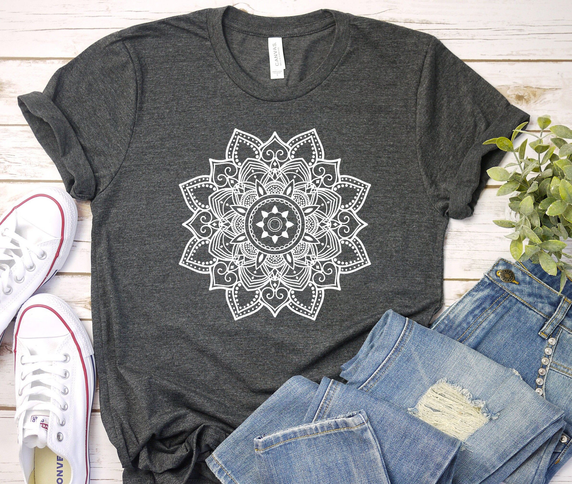 Mandala Shirt Mandala T-Shirt süße Frühling Shirt süße | Etsy