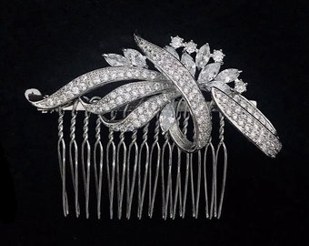 QUINN Bridal Hair Comb, Wedding Hair Piece, Bridal Hair Accessory, Bridal Headpiece, Bridesmaid Hair Comb