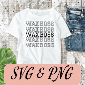 Gestapelte Wax Boss Schnittdateien