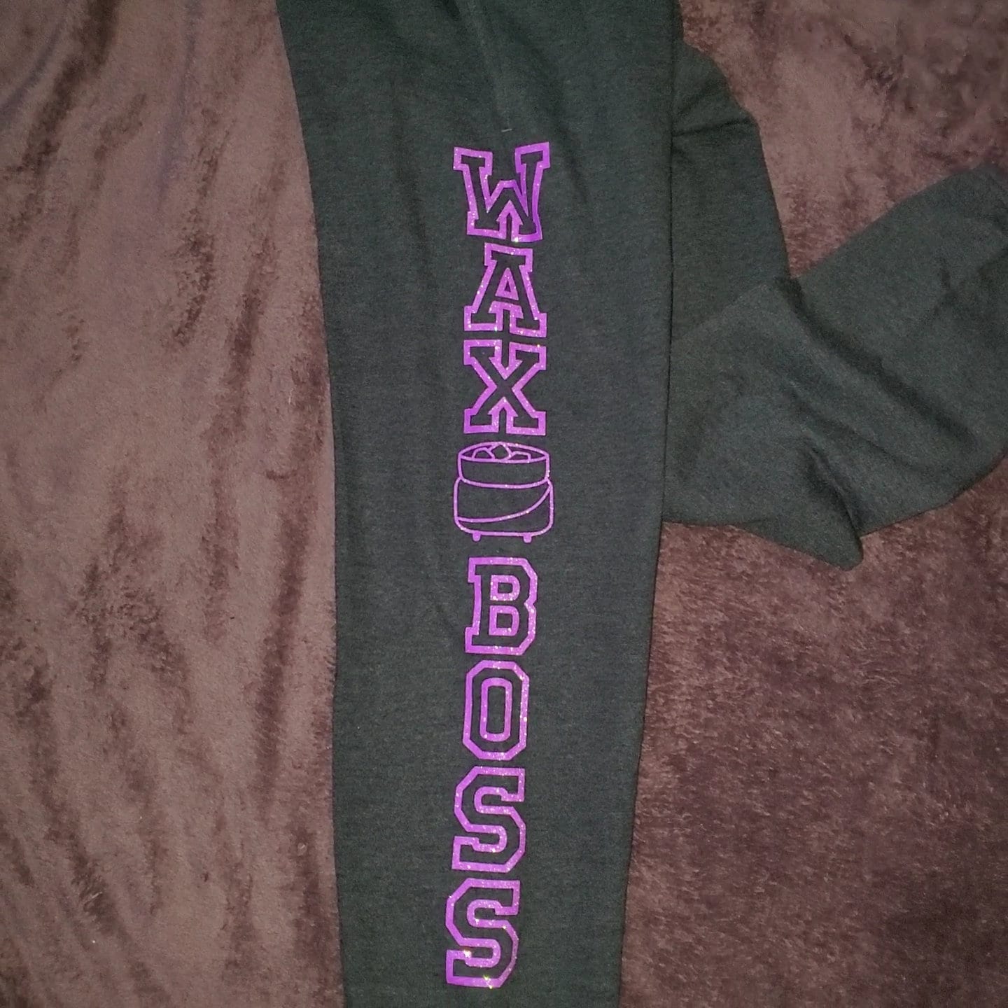 Wax Boss Sweatpants W/ Neon Purple 