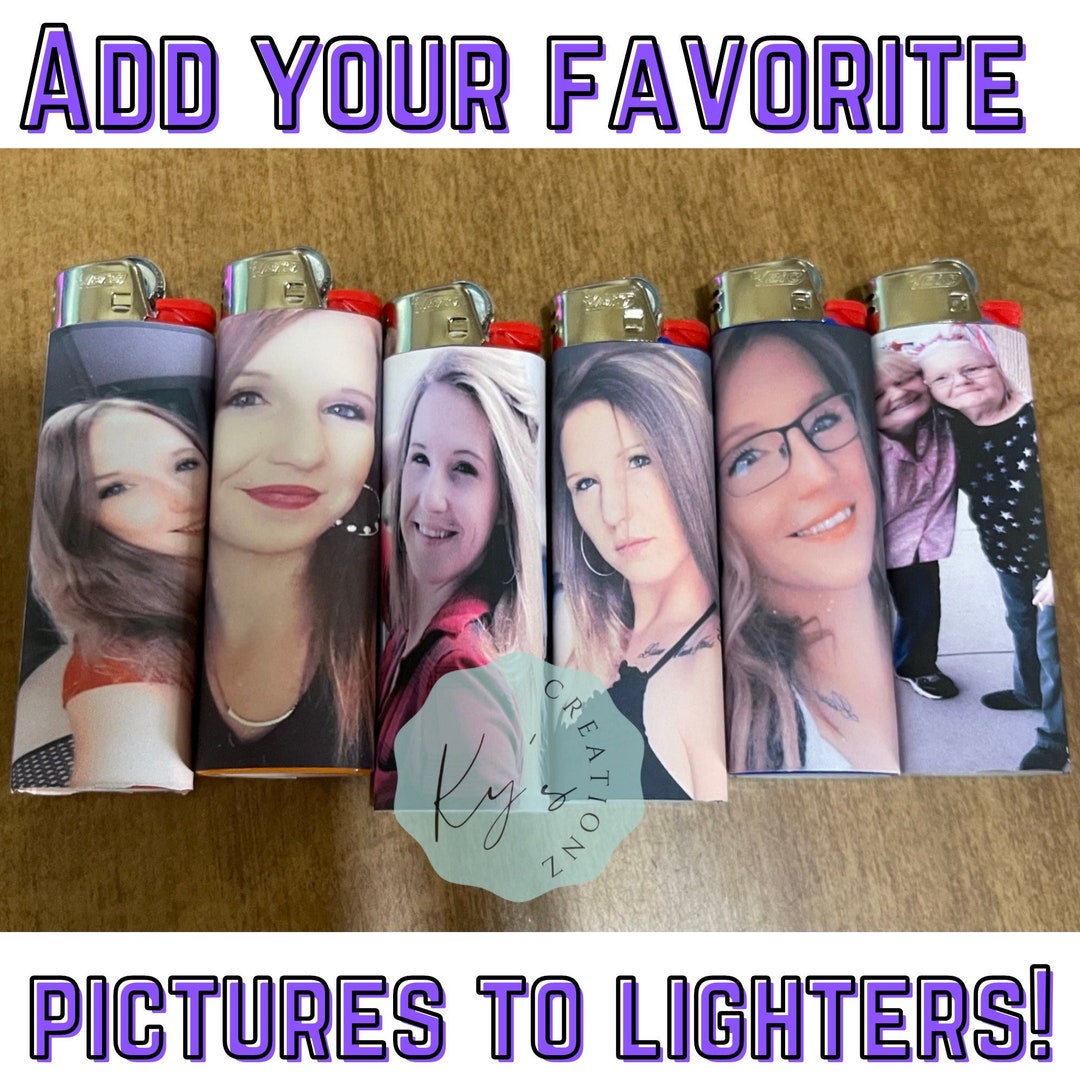 CUSTOM Personalized Lighters & Wraps Scratch Resistant Put Your Photos