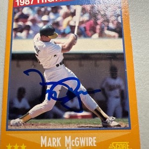Mark McGwire signierte Karte