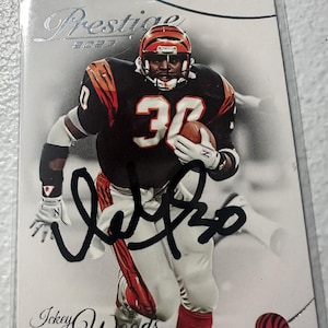 Ickey Woods Autogrammkarte