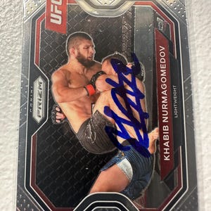 Cartão autógrafo de Khabib Nurmagomedov