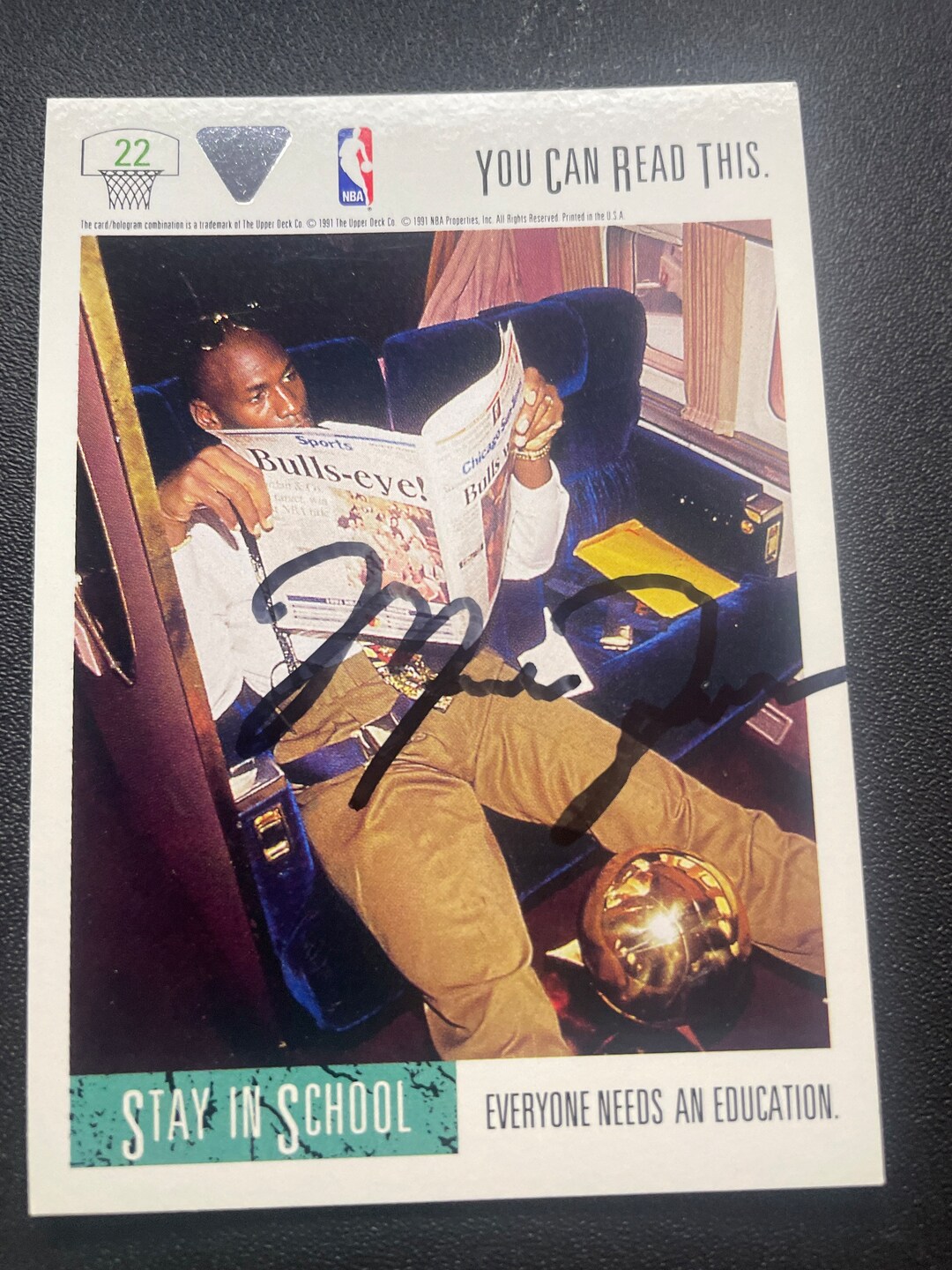 michael jordan autograph card