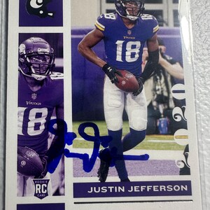 Justin jefferson Autogrammkarte
