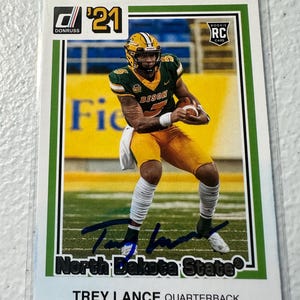 Trey Lance Autogrammkarte