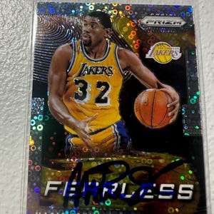 Carte autographe de Magic Johnson