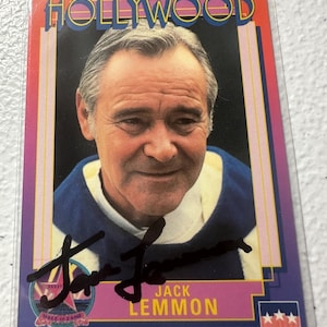 Jack Lemmon Autogrammkarte