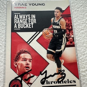 Tarjeta autógrafa de Trae Young