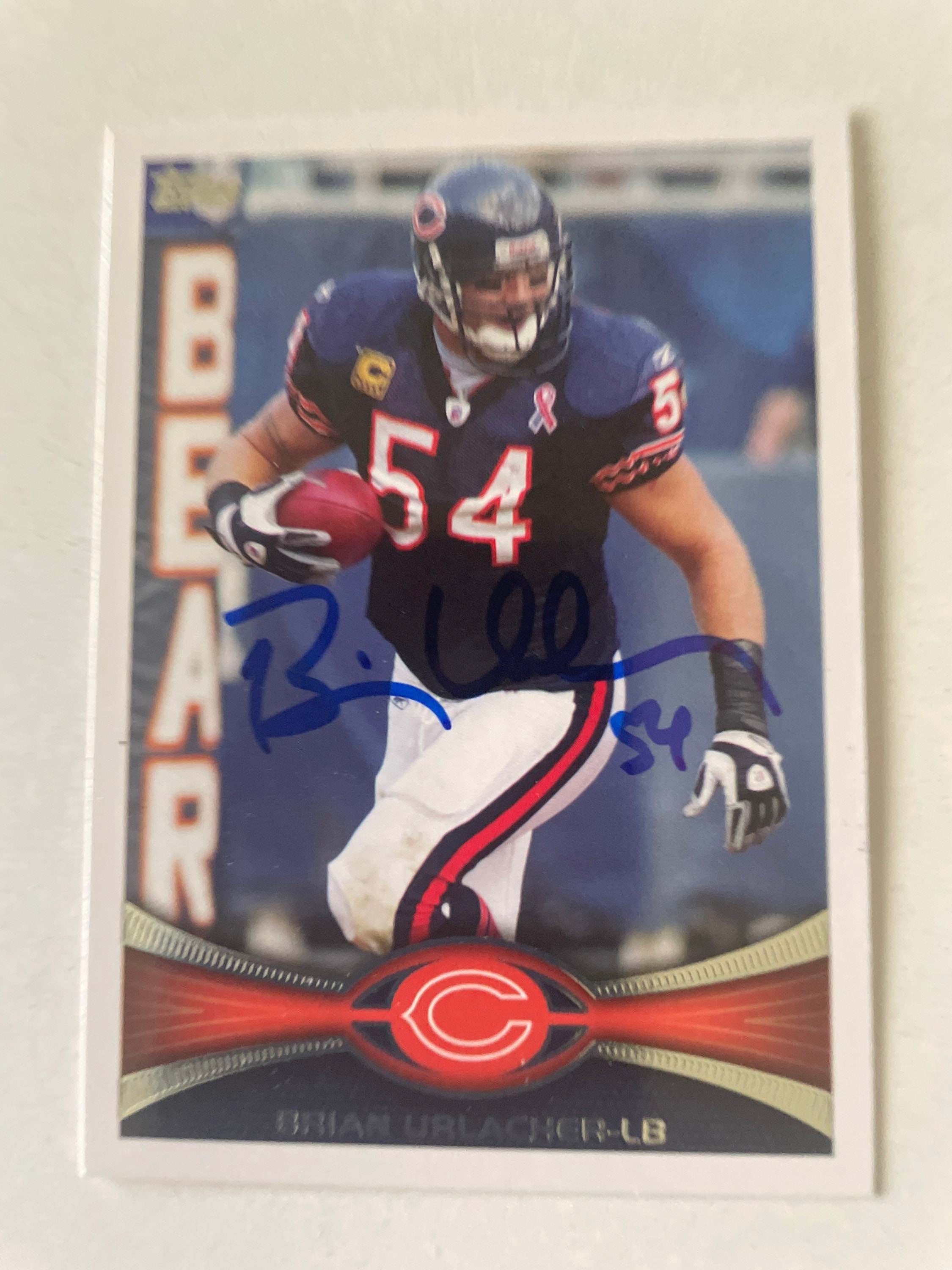 Brian Urlacher Autographed Card Etsy