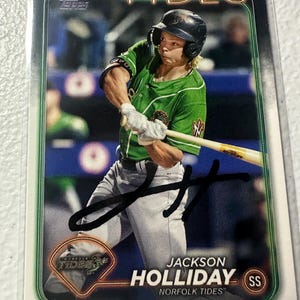 Jackson Holliday autograph card