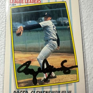 Roger Clemens Autogrammkarte