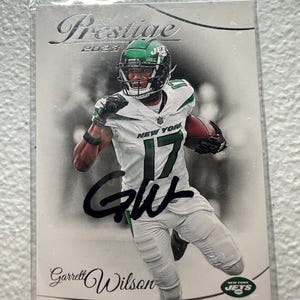 Cartão de autógrafo de Garrett Wilson