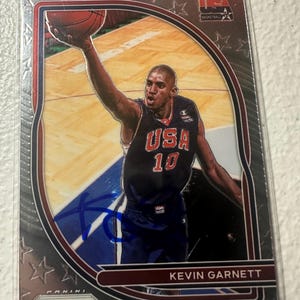 Cartão de autógrafo de Kevin Garnett