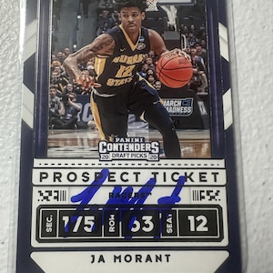 Ja Morant signierte Karte