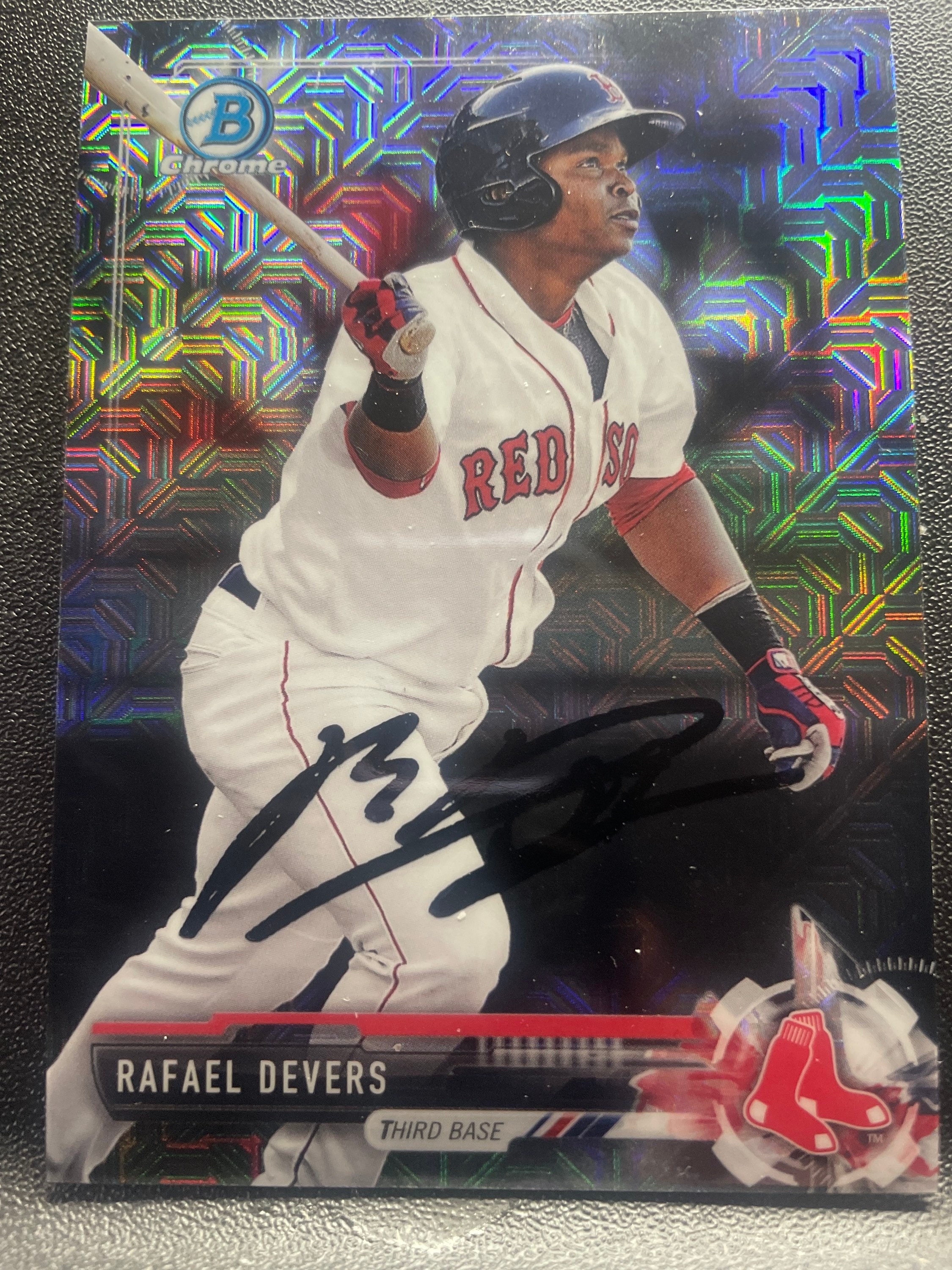 Rafael Devers Autographed Card 