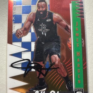 Cartão autografado por James Harden