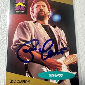 Carta autografata di Eric Clapton