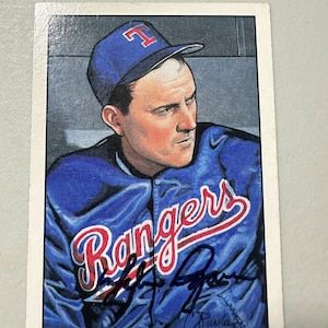 Karte mit Autogramm von Nolan Ryan