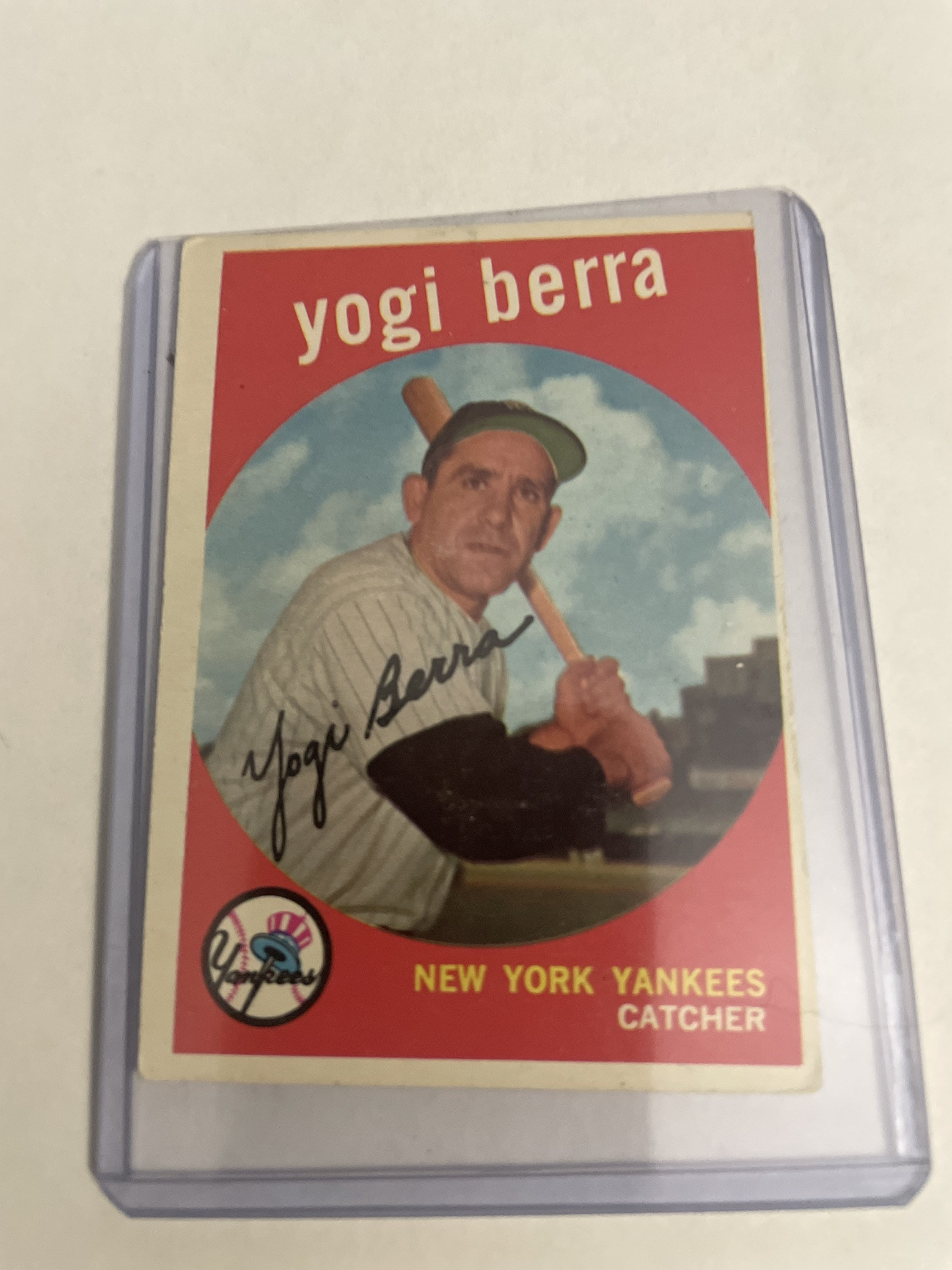 Yogi Berra card Etsy
