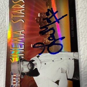 Tarjeta autógrafa de Lee Majors