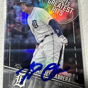 Carte autographe de Miguel Cabrera