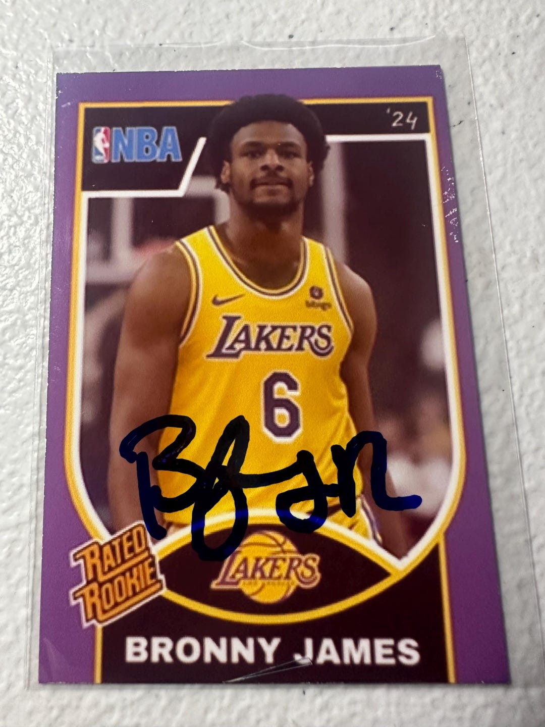 bronny james autograph