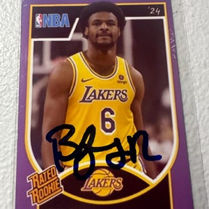 Bronny James Autogrammkarte