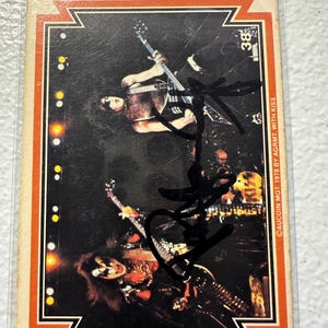 Paul Stanley von Kiss Autogrammkarte