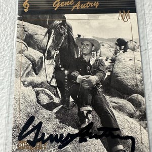 Gene Autry Autogrammkarte