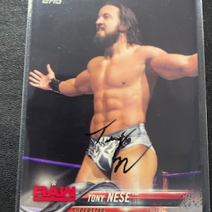 Tony Nese autogrammierte Karte