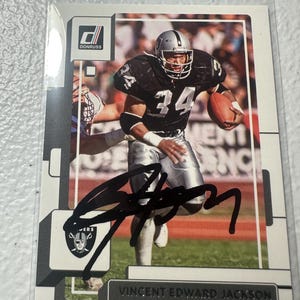 Bo Jackson Autogramm Karte