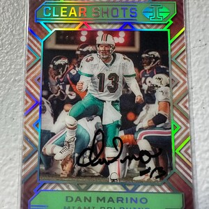 Tarjeta autografiada de Dan Marino
