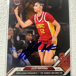 Tarjeta autógrafa de Juju Watkins