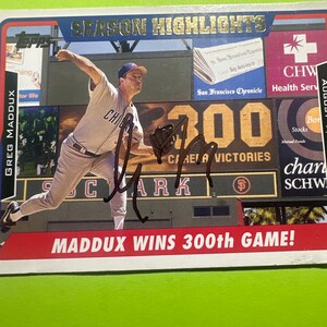 Reg Maddux Autogrammkarte